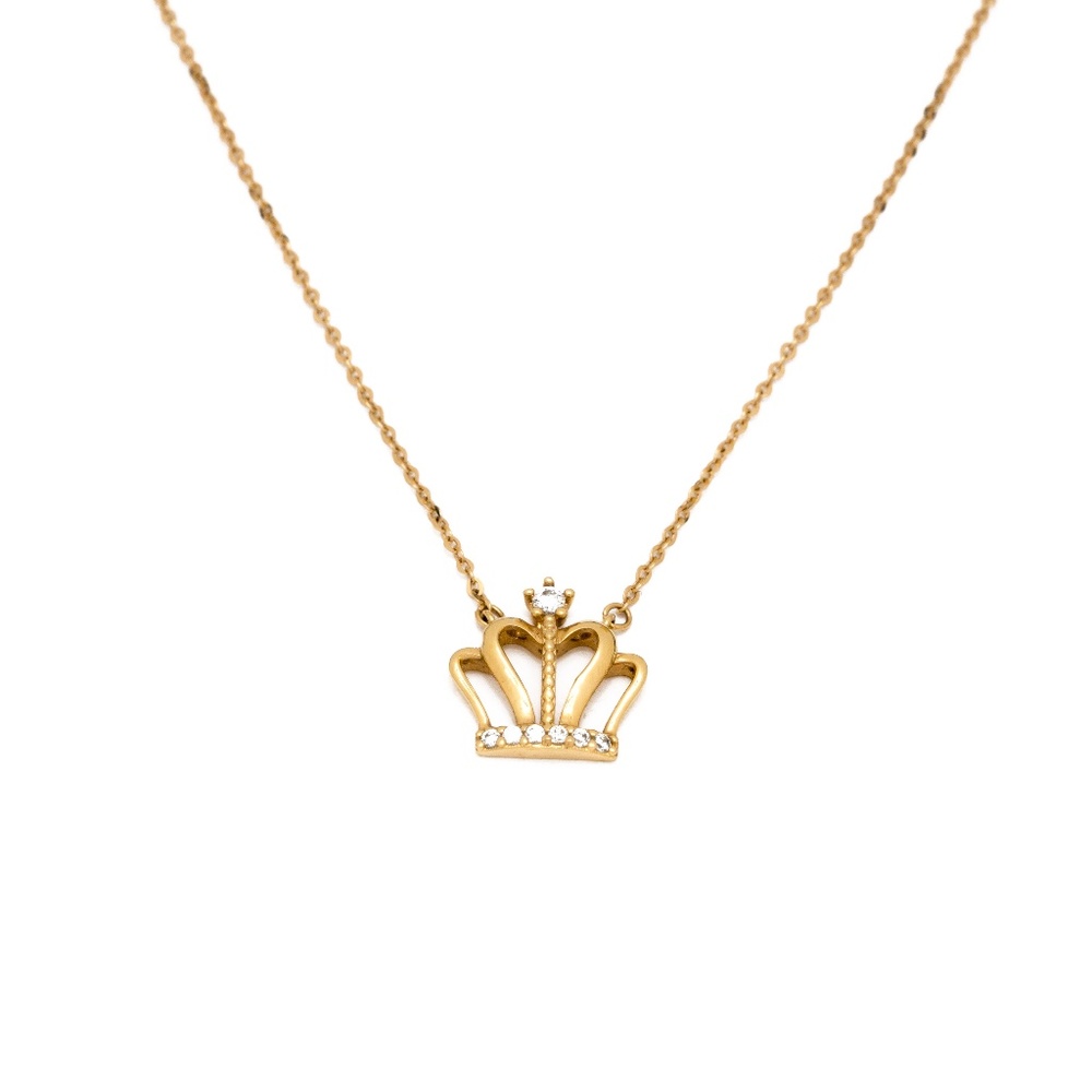 18-karat Yellow Gold "Solar Queen Crown" Necklace